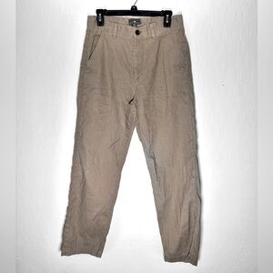H&M Men’s 29 Relaxed Fit Linen-Blend Pants Beige European Vacation Travel Beach